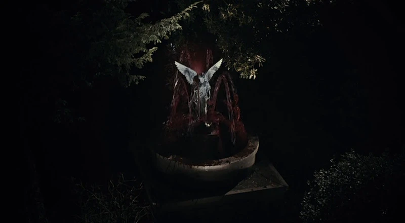 Fountain of blood.