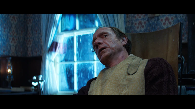 Her infirm dad, wondering if the story is going to end any time soon. Her infirm dad, wondering if the story is going to end any time soon.