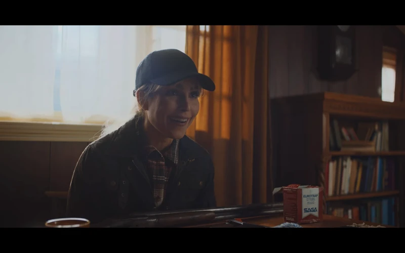 She had to change out of pink to use a gun. She had to change out of pink to use a gun.