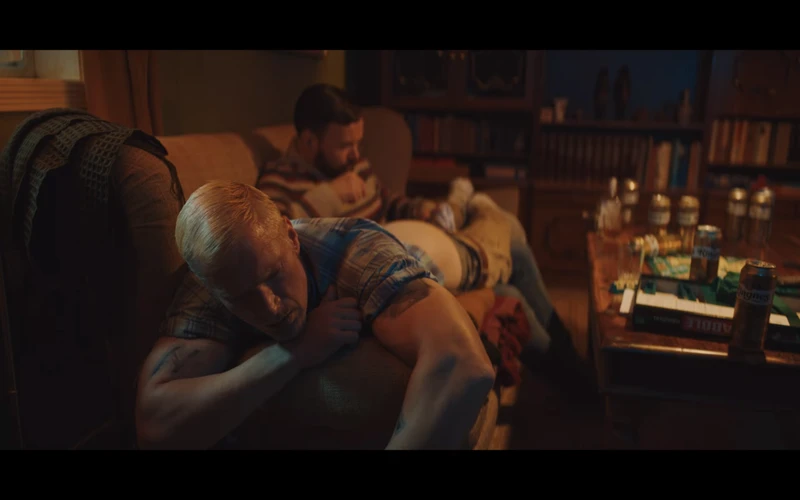 They take a pause from acting to do some slapstick. They take a pause from acting to do some slapstick.