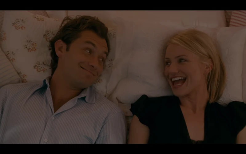 They smile at each other. They smile at each other.