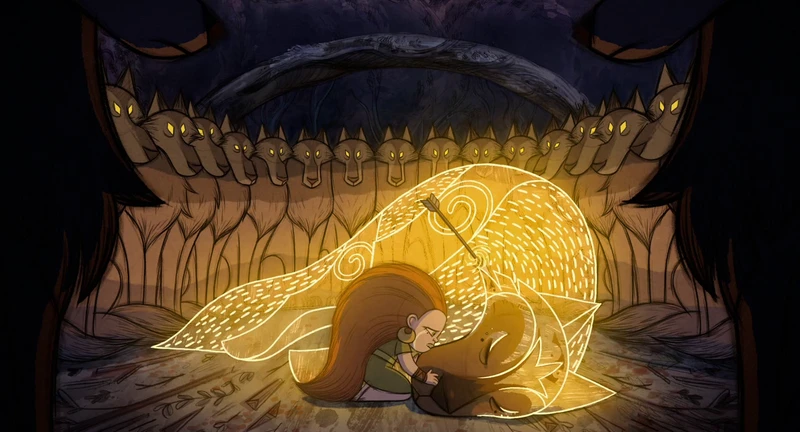 As in Princess Mononoke, the non-god animals are dumb as rocks. As in Princess Mononoke, the non-god animals are dumb as rocks.