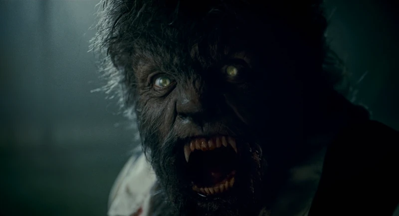 Different CGI werewolf effects between scenes… Different CGI werewolf effects between scenes…