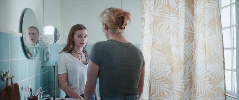 Double-mirror face frame. Double-mirror face frame.