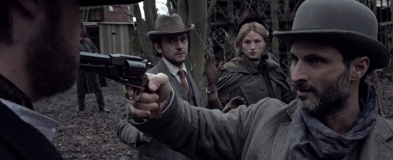 They love holding pistols in each others' faces. They love holding pistols in each others' faces.