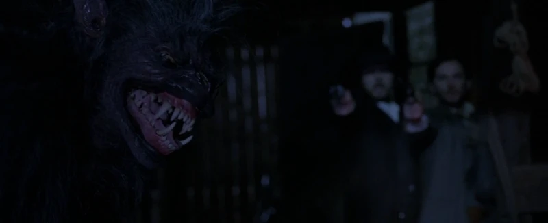 One of those fixed-mouth werewolves. One of those fixed-mouth werewolves.