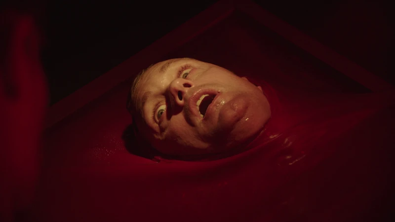 he watches his own rebirth