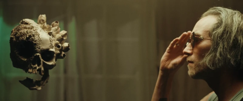 floating magic crystal skull