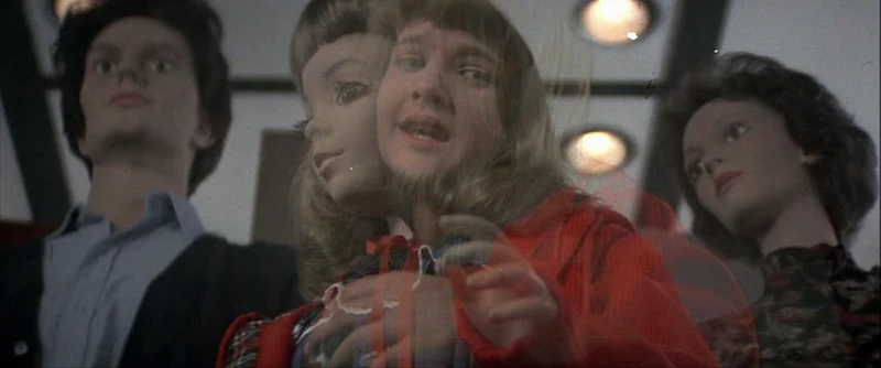 ghost of still-alive Drew Barrymore talking to a stray cat ghost of still-alive Drew Barrymore talking to a stray cat